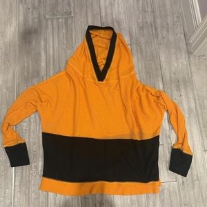 Emma & Sam oversized orange mesh hoodie